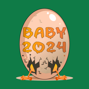 Funny Pregnancy Announcement 2024 T-Shirt