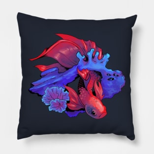 Fish in coral Pillow
