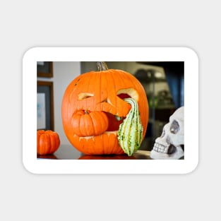 Ghoulish Gourds Magnet