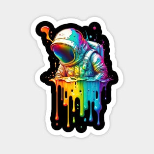 Melting Rainbow Astronaut Magnet