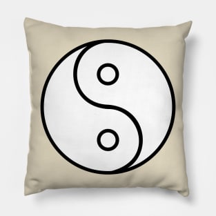 Imbalanced Yin-Yang Symbol Pillow