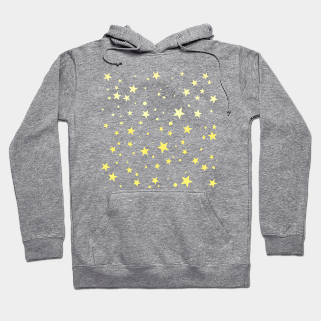 cute starry sky baby blue gift yellow shiny stars on light blue ...