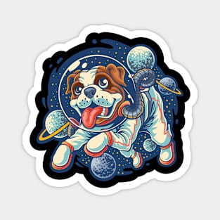 Puppy goes to space Magnet