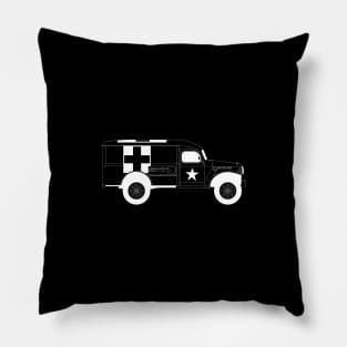 Dodge WC-54 White Outline Pillow