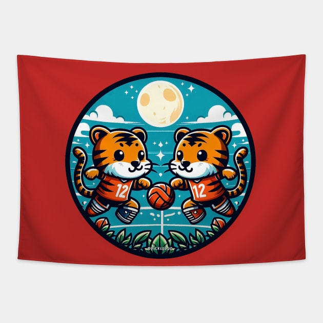 Sport Tigers Tapestry by Sketchy