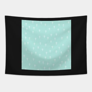 Itty Bitty Crosses Seagrove Blue Tapestry