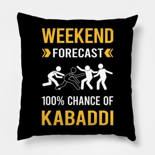 Weekend Forecast Kabaddi Pillow