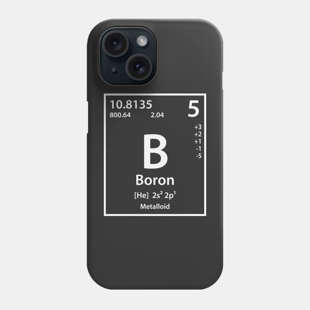 Boron Element Phone Case by cerebrands