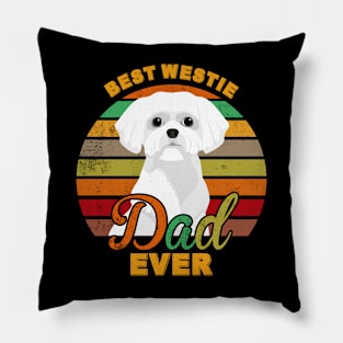 Best Westie Dad Ever Pillow