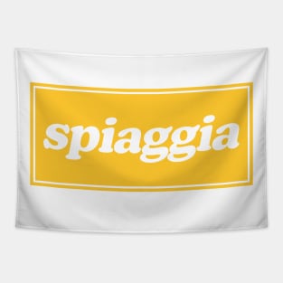 Spiagga Yellow Retro Tapestry