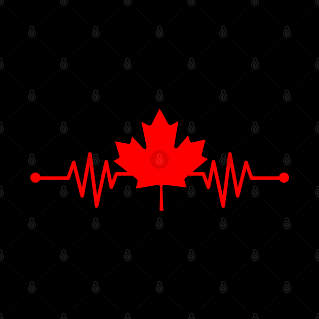 Canada Leaf Heartbeat by Sarah Creations