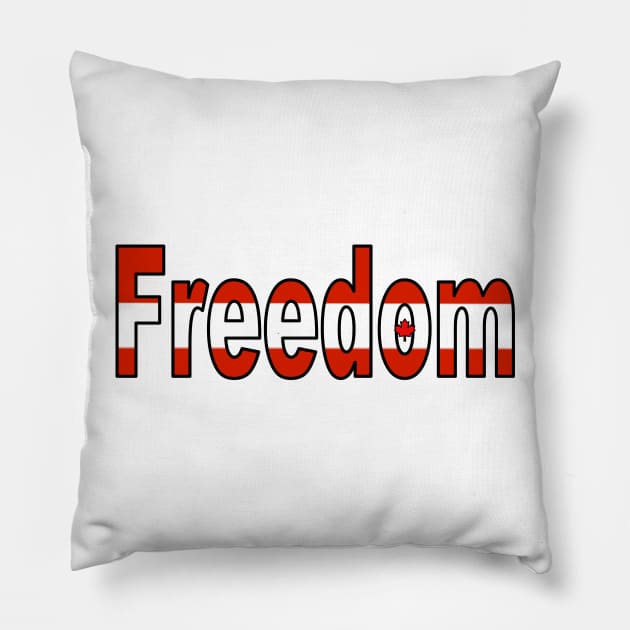 Freedom - Canada Pillow by rayraynoire
