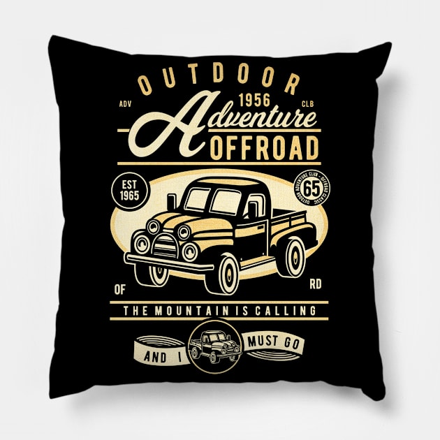 Outdoor offroad Pillow by Tempe Gaul