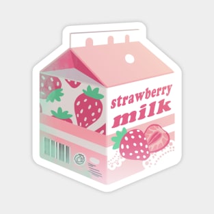 Strawberry milk Magnet