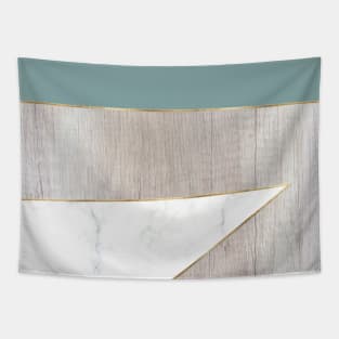 Oak teal marble Tapestry