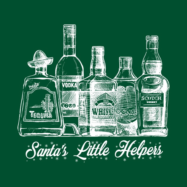 Santa's Little Helpers (white) by theshirtsmith