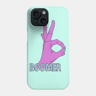 Pastel Okay Boomer Hand Phone Case