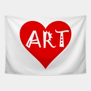 I Heart Art Tapestry