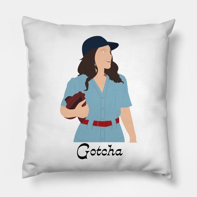 A League of Their Own | Carson Shaw 'Gotcha' Pillow by Oi Blondie Crafts