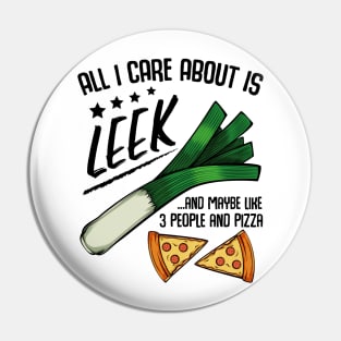 Leek Vegan Pin