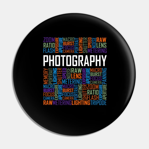 Photography Words Pin by LetsBeginDesigns