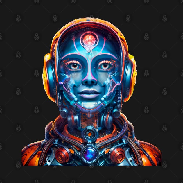 Hyperdimensional Android (5.2) - Trippy Psychedelic Art by TheThirdEye