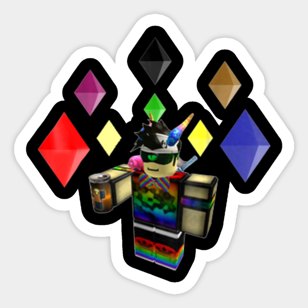 Roblox Glitched Roblox Sticker Teepublic - how to make glitched roblox shirt