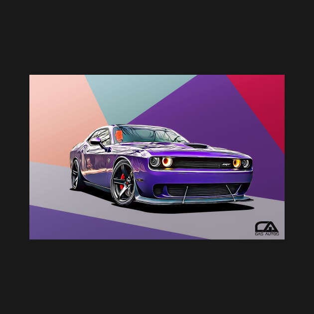 Dodge Challenger Illustration by GasAut0s