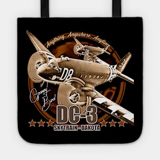 DC3 C47 Dakota Military Transport Aircraft Tote