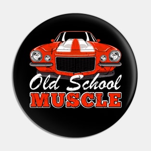 Grunge Old School Muscle Car T Shirt Pin