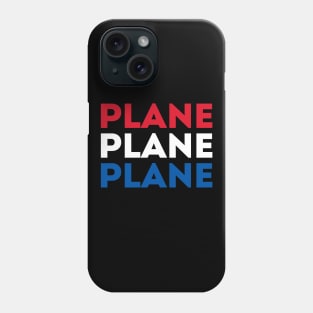 Plane Plane Plane Red White and Blue Phone Case