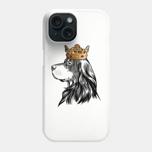 Gordon Setter Dog King Queen Wearing Crown Phone Case