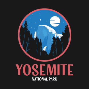 Half Dome Yosemite National Park Retro Vintage Design Gift T-Shirt