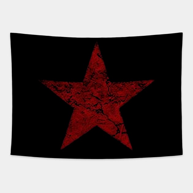 red star reto grung Tapestry by hany moon