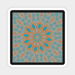 mandala symmetric pattern Magnet