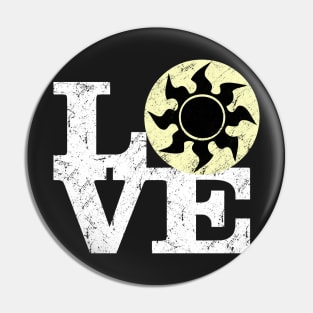 Love White Mana Magic The Gathering Pin