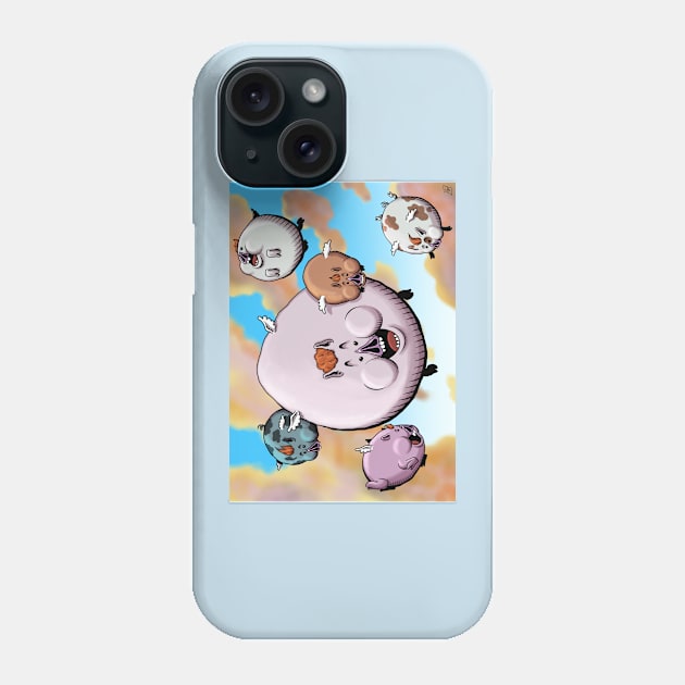 Flying pigs Phone Case by Gus the little guy