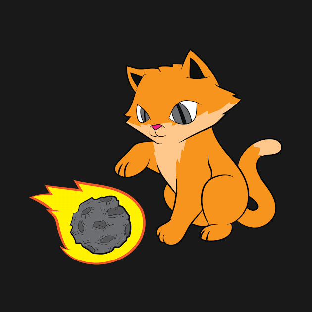 Asteroid Shirt | Cat Playing With Asteroid Gift by Gawkclothing