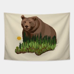 Woods in A Bear Tapestry