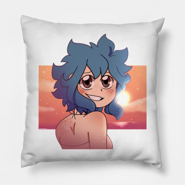 Sunset Levy Pillow by Dragnoodles