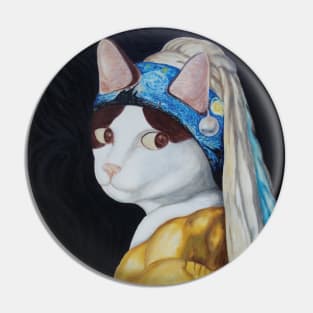 Davinci with a pearl earring Pin