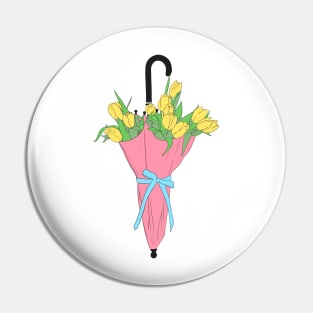 Floral Umbrella Pin