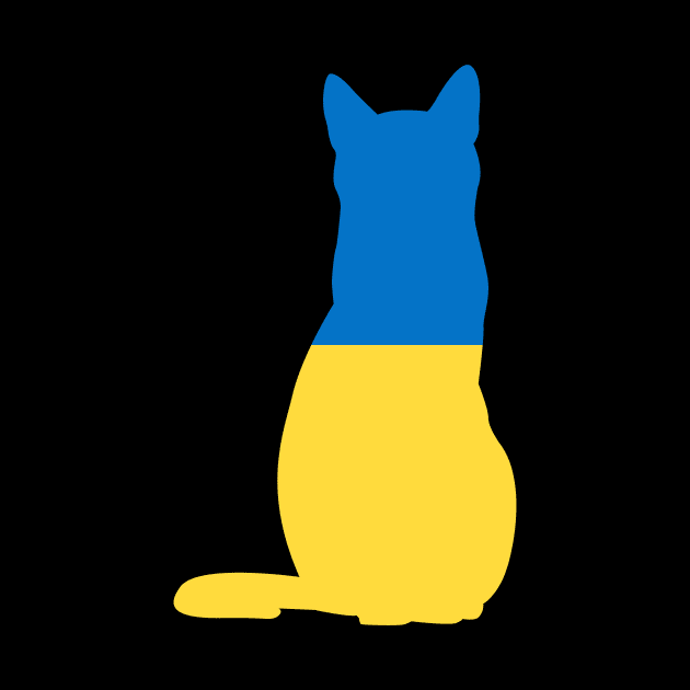 Ukraine Cat Flag by Wickedcartoons