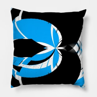 Blue & Black Contemporary Design Pillow