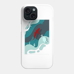 strawberry shark Phone Case