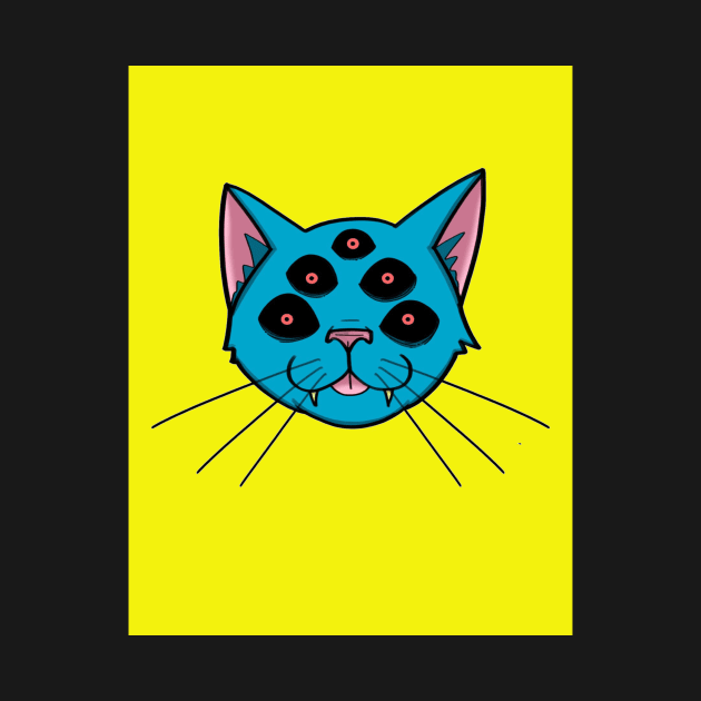 Psych Cat! by KingdomJunkieApparel