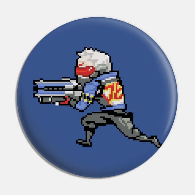 Overwatch - 16-Bit Soldier 76 Pin by wyckedguitarist