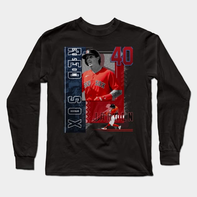 Jarren Duran Baseball Paper Poster Red Sox 2 Long Sleeve T-Shirt