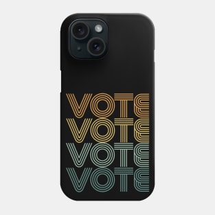 Retro VOTE VOTE VOTE Vintage Colors Phone Case