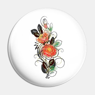 Passion Unleashed: Red Rose Empowerment Pin